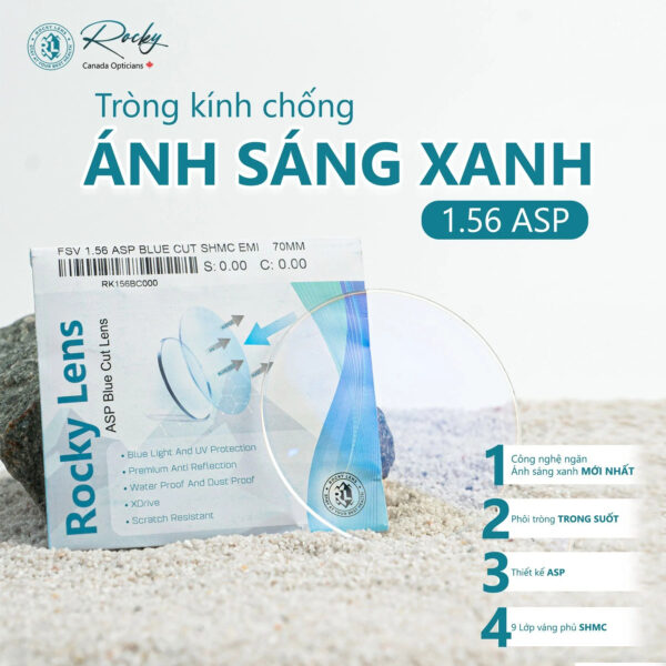 Tròng Kính Rocky 1.56 ASP