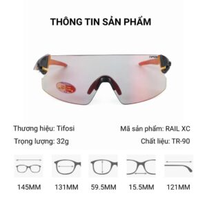 Tifosi Rail XC Kính Mát Thể Thao Không Gọng