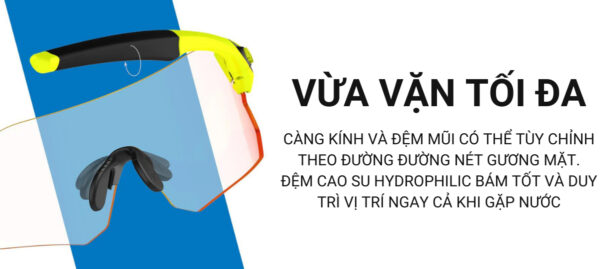 Kính Mát Thể Thao Tifosi Rail Chính Hãng - Bộ 3 Lens Tháo Lắp - Lắp Được Tròng Có Độ Cận Viễn Loạn - Ảnh 6