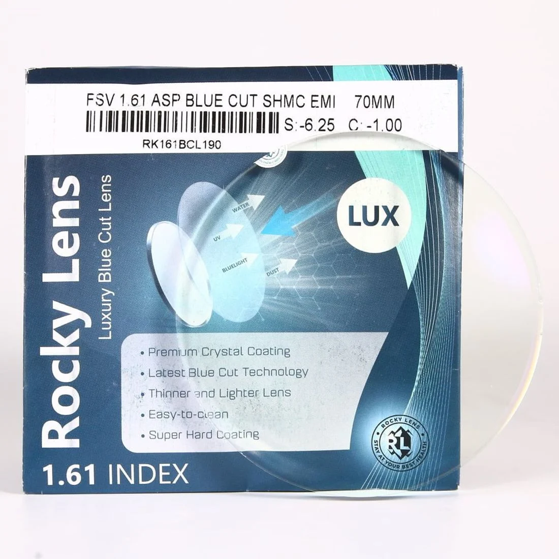 Rocky Luxury Blue Cut 1.61 ASP
