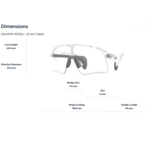 Kính Mát Thể Thao Oakley Stunt Wing OO9519 – Tem Chính Hãng Luxottica