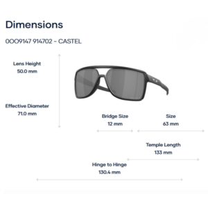 Oakley Castel OO9147 Kính Mát Thể Thao – Tem Chính Hãng Luxottica