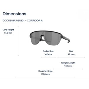 Kính Mát Thể Thao Nửa Khung Oakley Corridor a OO9248A – Tem Chính Hãng Luxottica