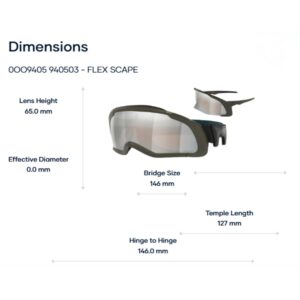 Oakley Flex Scape OO9405 Kính Mát Shield Lai Goggle Có Dây Đeo Tháo Rời – Tem Chính Hãng Luxottica