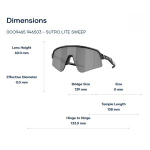 Oakley Sutro Lite Sweep OO9465 Kính Mát Nửa Khung Thể Thao – Tem Chính Hãng Luxottica