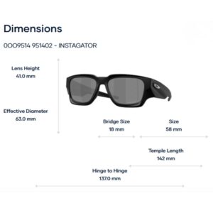 Oakley Instagator OO9514 Kính Mát Thể Thao – Tem Chính Hãng Luxottica