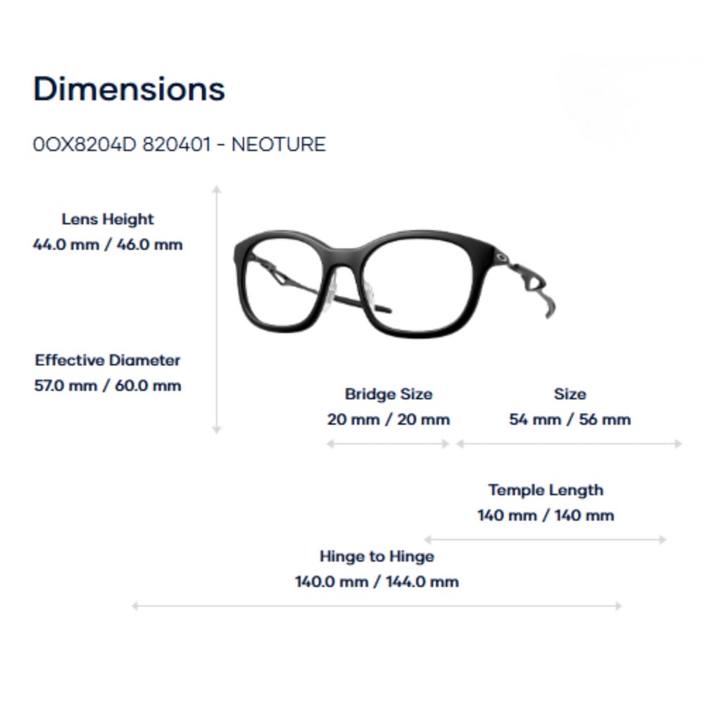 Oakley Neoture 0OX8204D Gọng Kính Thể Thao – Tem Chính Hãng Luxottica