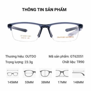 Outdo GT62051 Gọng Kính Thể Thao – Tem Chính Hãng 101