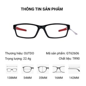 Outdo GT62606 Gọng Kính Thể Thao – Tem Chính Hãng 101