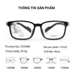 Gọng Kính Thể Thao Có Dây Zogami Y9103 Chính Hãng, Lắp Được Độ Cận
